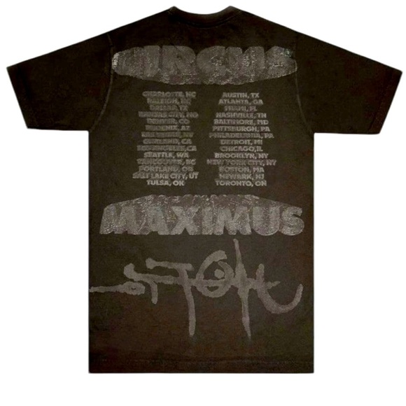 Travis Scott Green Hyena Black Graphic T-Shirt with Fierce Design New - Picture 2 of 2